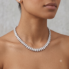 White gold Marquise Diamond Tennis Necklace_2