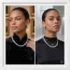 White gold Marquise Diamond Tennis Necklace_3