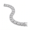 White gold Pavé Round Diamond Link Bracelet with Channel Setting_1